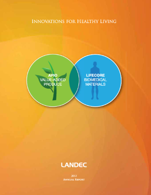 Landec 2013 Annual Report (including Proxy & 10-K)